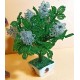 Clever bouquet of sand beads of different colors. Made of precious sand beads with 0.35mm green wire and green flower adhesive tape. Bouquet height 16-18 cm.