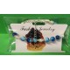 Bracelet about 18 cm + 5 cm extension chain, with Malaysia Jade, blue & green