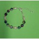 Bracelet about 18 cm + 5 cm extension chain, with Malaysia Jade, blue & green