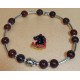 Bracelet brass jasper with metal beads buddha, dragon, lion. Made of elastic cord, 8 mm jasper beads with silver metallic beads buddha, dragon, Tibetan silver lion and silver-plated spacers. Size about 20-24 cm.
