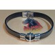  Natural leather cord bracelet. Made of 10 mm black leather cord, silver clamp spacer and anchor / rectangular zamak spacer / stainless steel rectangular slider. Stainless steel band locks. Size model 1 = 22.2 cm, mode l 2 = 23 cm, model 3 = 22.2 cm.