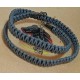  Natural woven leather cord bracelet. Made of 4 mm leather cord, 1 mm natural leather cord, hand-woven different color.
