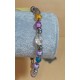 Bracelet made of glass crystals and acrylic beads with elastic. Made of glass crystals and acrylic beads. Universal size starting from 14 cm.