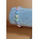  Plastic beaded bracelet with elastic for girls. Made of plastic beads. Universal size starting from 13 cm.