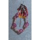 Bracelet made of pink Czech glass beads of different models and sizes, spacers and silver-plated beads. Made of silicone wire with silver-plated lobster clasps and silver extension.  BRT336-1 = 16.5 cm + 5 cm extension,  BRT336-2 = 15.9 cm + 5 cm extensio