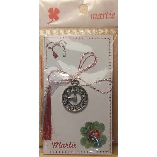 March ornaments with watch charm.