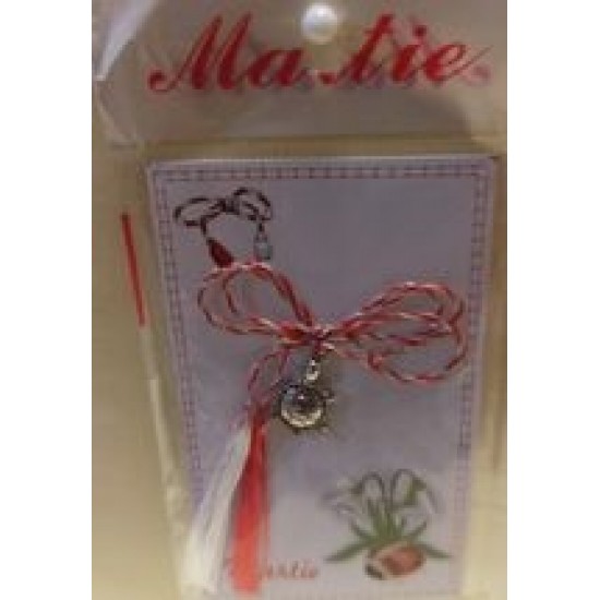 March ornaments with antique silver turtle charm (M2).