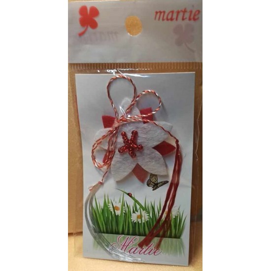 March ornaments with flowers  different colours.
